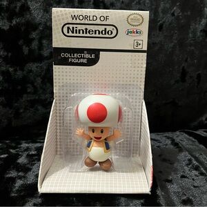 World Of Nintendo Red Toad Collectible Figure Rare Jakks Pacific